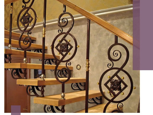 Изготовление кованых лестниц под ключ в Воскресенске