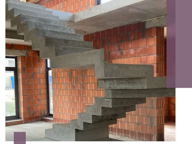 Изготовление бетонных лестниц под ключ в Воскресенске