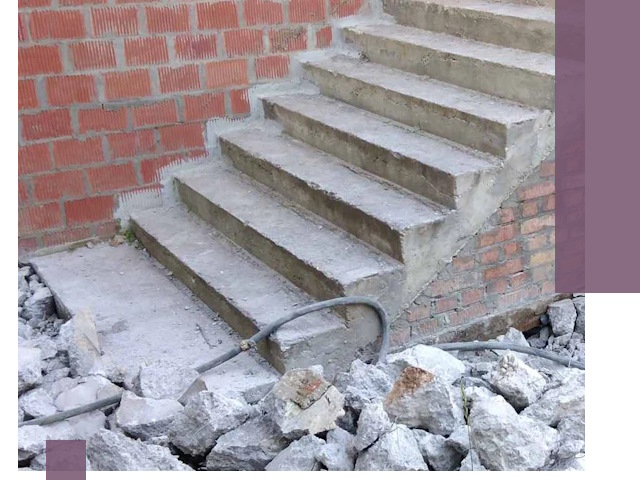 Демонтаж бетонных лестниц в Воскресенске: быстро и безопасно