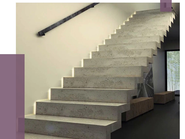 Облицовка бетонных лестниц в Воскресенске от 4652 руб/м2 