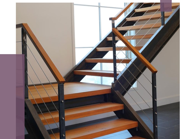 Изготовление лестниц на металлокаркасе в Воскресенске от 19125 руб. | ПРОЛЁТ-Вск