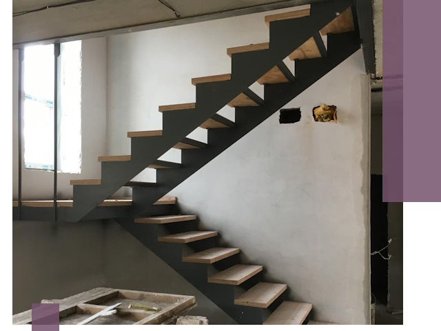 Изготовление лестниц на металлокаркасе в Воскресенске от производителя