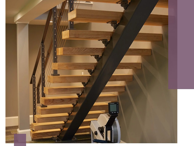 Лестницы на монокосоурах под ключ в Воскресенске - изготовление и монтаж