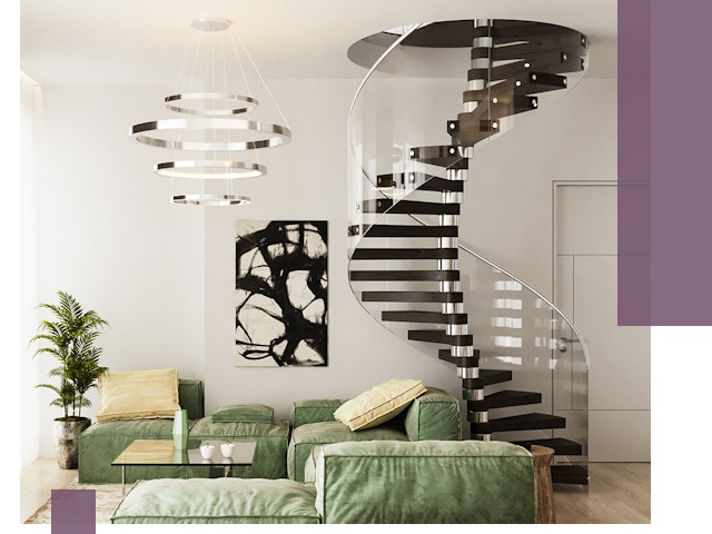 Лестницы для двухуровневой квартиры в Воскресенске — изготовление и монтаж