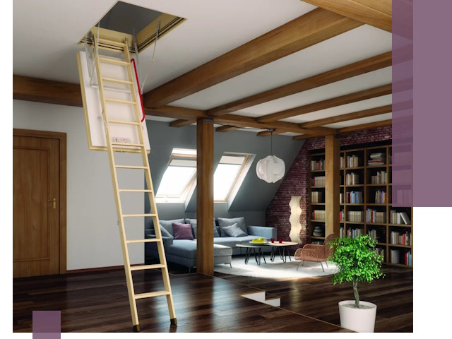 Чердачные лестницы под ключ в Воскресенске: изготовление и монтаж