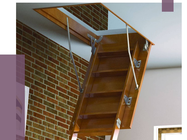 Установка чердачной лестницы в Воскресенске от 7909 руб. | ПРОЛЁТ-Вск