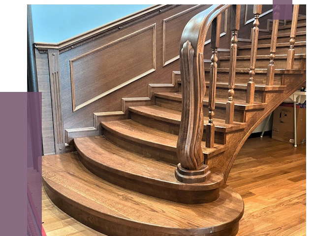 Дубовые лестницы под ключ в Воскресенске от 178331 руб. — ПРОЛЁТ-Вск