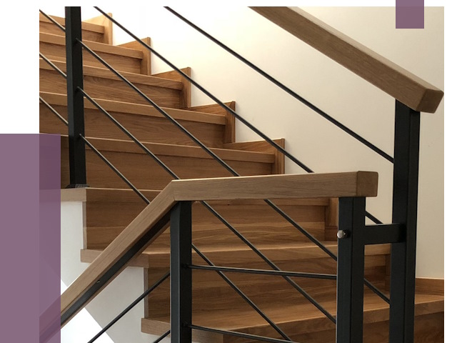 Обшивка металлической лестницы деревом в Воскресенске от 4394 руб. 