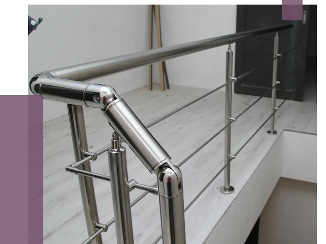 Перила из нержавеющей стали в Воскресенске от 9097 руб. под ключ | ПРОЛЁТ-Вск