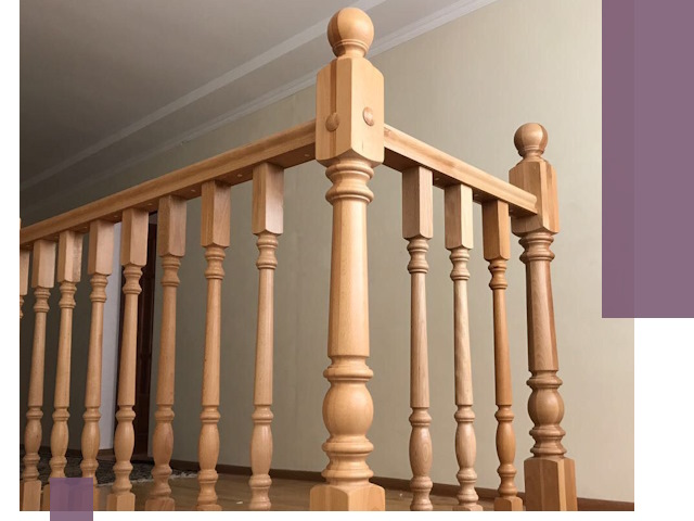 Деревянные перила на заказ в Воскресенске: монтаж и изготовление