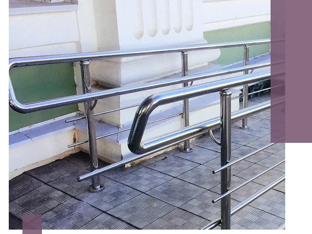 Ограждения пандусов из металла и нержавейки в Воскресенске