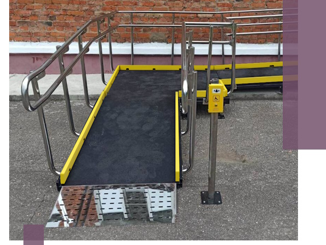 Изготовление наклонных пандусов для инвалидов в Воскресенске