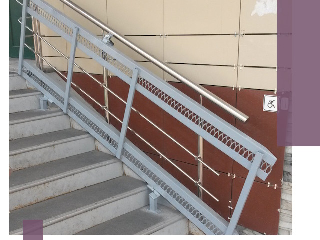 Изготовление откидных пандусов под ключ в Воскресенске