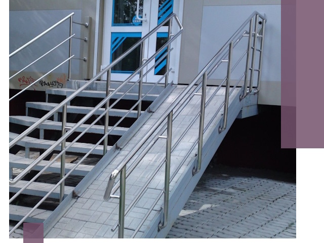 Пандус на крыльцо под ключ в Воскресенске: монтаж и изготовление