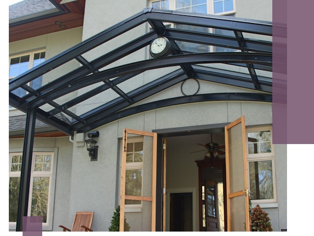 Изготовление и монтаж навесов и козырьков в Воскресенске