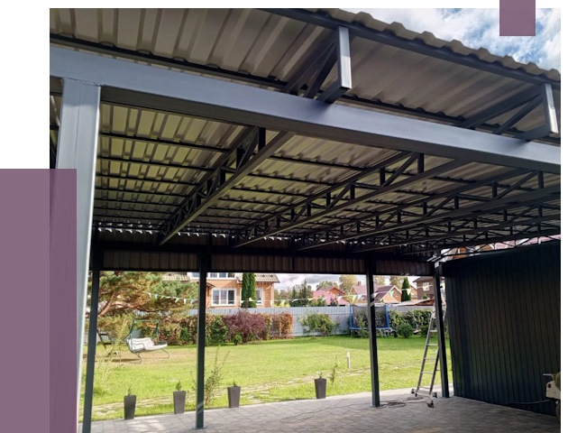 Монтаж навесов в Воскресенске от 7443 руб. — установка навеса | ПРОЛЁТ-Вск