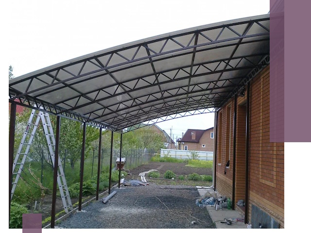 Профессиональный монтаж навесов под ключ в Воскресенске