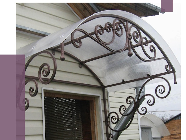 Изготовление козырьков в Воскресенске от 7443 руб. — заказать | ПРОЛЁТ-Вск