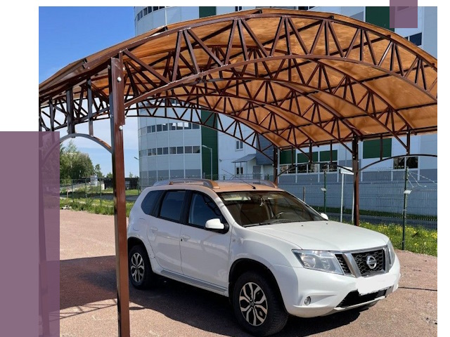 Недорогие навесы в Воскресенске от 43420 руб.  | ПРОЛЁТ-Вск