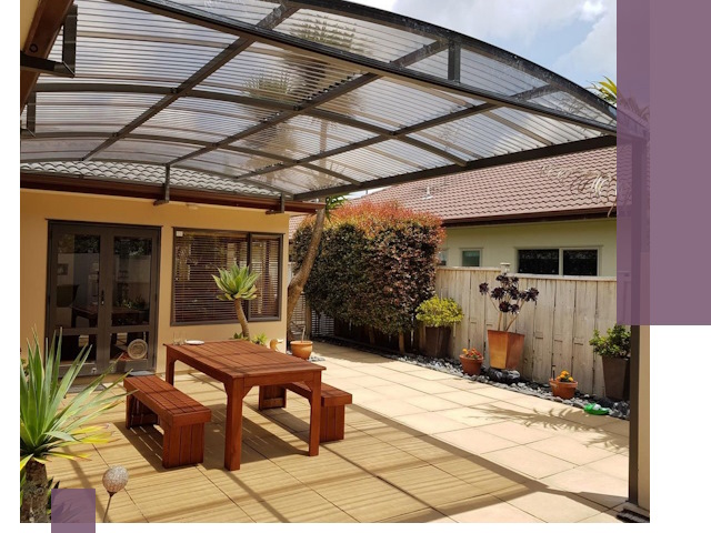 Навесы во двор под ключ в Воскресенске — изготовление и монтаж