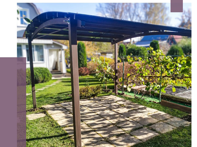 Навесы для дачи в Воскресенске от 12871 руб. под ключ — ПРОЛЁТ-Вск