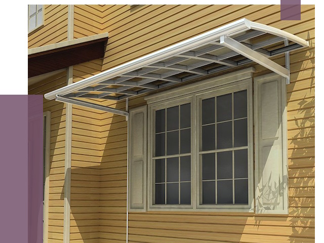 Козырьки над окнами в Воскресенске от 7702 руб. — монтаж, покупки | ПРОЛЁТ-Вск