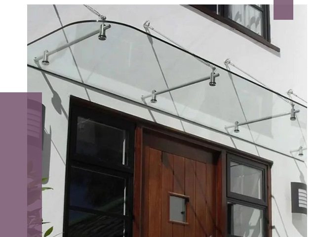 Стеклянные козырьки в Воскресенске от 19125 руб. | ПРОЛЁТ-Вск