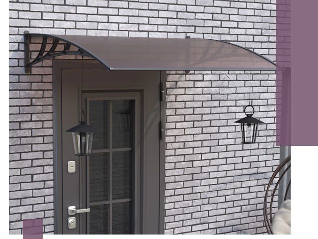 Недорогие козырьки и навесы под ключ в Воскресенске