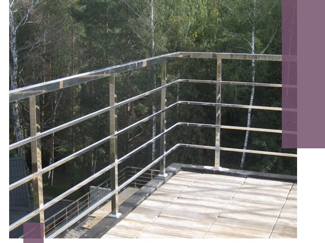 Парапеты из нержавеющей стали в Воскресенске — изготовление и монтаж