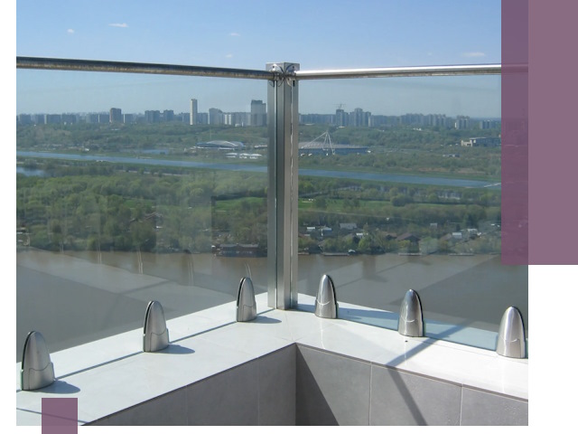 Стеклянные парапеты премиум класса в Воскресенске для домов и бизнесов