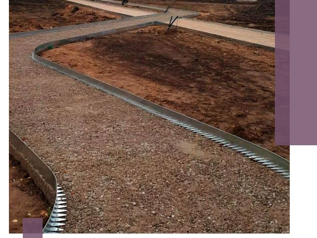 Металлические бордюры под ключ в Воскресенске — изготовление и монтаж